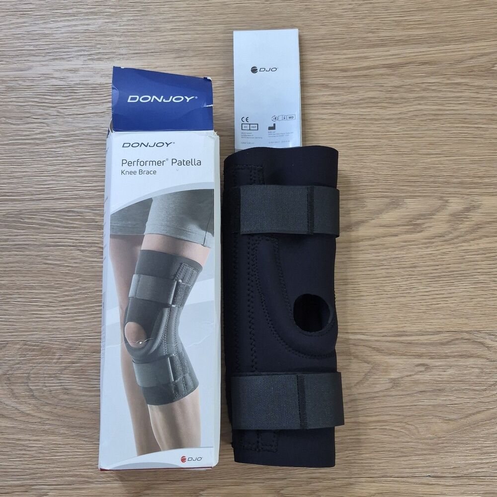 DonJoy Performer Hinged Patella Stabilizer Knee Brace, Neoprene Medium NEW